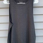 Athleta NWOT  size L dark charcoal gray/black high neck loose fit tank top Photo 0