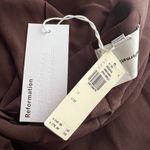 Reformation NWT  Suki Maxi Dress Brown Sz 12 Photo 4