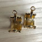 Swavorski Swarovski Gold-Tone  huggie Clip-On Earrings with Black Crystal Accents Photo 6