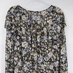 Free People Intimately  Bodysuit Medium Black Floral Lace Ruffle Whimsigoth Bells Photo 10