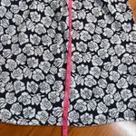 Poppy Lux Pippa‎ Rose Jersey Skirt Navy Blue Floral High Waisted Comfy Size 6 Photo 6
