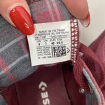 Converse  Sz 9 All Star Chuck Taylor Madison Maroon Plaid Inside Women’s 561739F Photo 8