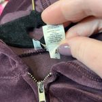 Ann Taylor Loft purple velour hoodie Size Medium Photo 4