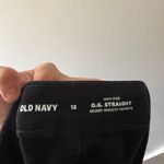 Old Navy  Black Raw Hem High Rise OG Straight Secret Smooth Pockets Jean Shorts Photo 2