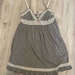 Victoria's Secret vs gray babydoll dress with pink bows and lace detailing Photo 0