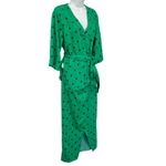 ZARA  Green Brown Polka Dot Midi Skirt Half Sleeve Top Set size S Blogger Fave Photo 13