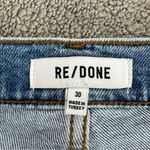 RE/DONE 90s High Rise Ankle Crop Jeans Bright Faded Blue Size 30 Photo 10