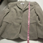 Le Suit Neutral blazer size 8 button down blazer built in shoulder pads Photo 6
