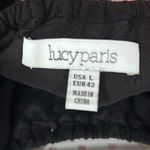 Lucy Paris  Black Off Shoulder Embroidered Floral Dress Ruffle Flounce Photo 5