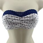 Victoria's Secret  Cotton Lace Trim Bandeau White Blue Scottie Dog Womens Medium Photo 0