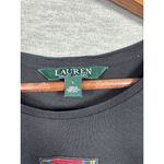 Ralph Lauren  Womens T-Shirt L Black RLL Red Plaid Logo Cotton‎ Photo 1