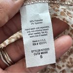 Le lis  | Animal Print Sheer Cropped Peplum Top Sz S Photo 5