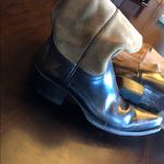 Frye Brown Leather Boots with Tan Suede Photo 5