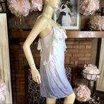 Rebecca Taylor SILK RUFFLE PURPLE OMBRE SHIFT DRESS WITH EXPOSED BACK (8) Photo 4