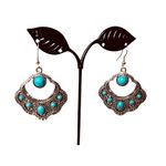 New Fashion Jewelry Set Southwest Faux Turquoise Statement Necklace Matching Blue Photo 8