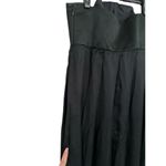 Rebecca Romero Black Silk Peephole Chest Pleated Grace Dress Size 6 Gown Maxi Photo 2