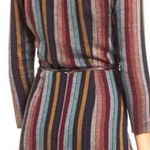 Rails  Metallic Lola Varadero Long Sleeve Striped Metallic Wrap Dress NEW S Photo 1