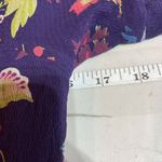 Anthro Leifsdottir Silk Floral Short Sleeve Mini Dress Multi Photo 9