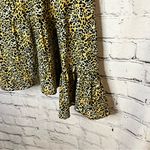 ASOS Cheetah Long Sleeve Peplum Blouse Flared Sleeves Lightweight Plus Size 14 Photo 4