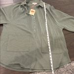 Entro NWT  Waffle Weave Front Pocket Shirt Sz M Photo 6