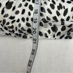 EXPRESS  long sleeve high neck blouse white black speckles size xs Photo 11