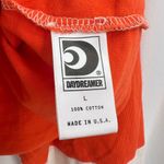 Daydreamer  New York City 77 Red Cropped Long Sleeve Rugby Tee Sporty Large New Photo 3