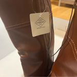 st. john's bay  Womens Roslyn Stacked Heel Riding Boots in Cognac Sz 9.5 NIB Photo 6
