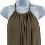 Tobi Lace Trim Halter Tank Top Olive Green Photo 98