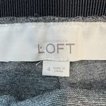 Loft  Grey Pencil Skirt Black Lace Overlay, Black Slip Women's O15 Photo 2