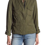 Sanctuary  SnapFront Safari Cargo Jacket Womens Medium ArmyGreen Military Utility Photo 0