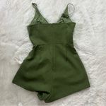 Selfie Leslie  Olive Green Strappy Romper Size Small Photo 6