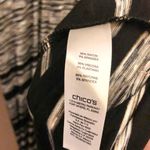 Chico's Chico’s Valarie Space Dyed Striped Faux Wrap Sleeveless Maxi Dress Black Tan 2 Photo 4