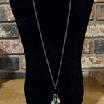 Jewel Kade bronze tone long tassel charm necklace Green Photo 0