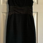 Nanette Lepore Black Tank Mesh Front Dress Photo 0