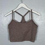 Aerie Offline Women L Heather Brown Recharge Bra Crop Top Light Support Photo 0