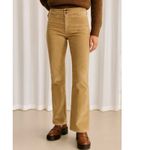 Y2K Express Gold Velvet Bootcut Pants Size 10 Boho Classic Heritage Preppy Photo 3