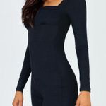 Princess Polly  Sara Playsuit Rib Romper Black 0 Photo 1