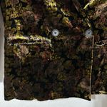 Free People We The  Nicolette Velvet Double Breasted Blazer Black Floral Sz Small Photo 1