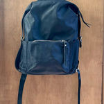 Women’s Backpack with Faux Leather Straps Black Photo 0
