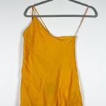 NEW Zara Silk Blend Chiffon One Shoulder Lightweight Tank Top Blouse Yellow S Photo 0