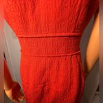 Carolina Herrera  Red Textured Midi Dress Photo 4