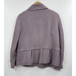 Talbots  Woman 12W Purple Textured Knit Blazer Jacket Button Front Career Photo 6