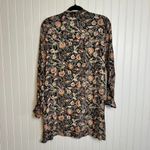 J. Jill Brown Paisley Button Down Lightweight Tunic/Short Dress Long Sleeve K38 Photo 4
