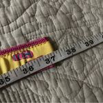 Preppy FlipFlop D ring RibbonBelt Small Douglas Paquette RI pink yellow M Photo 2