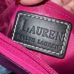 Ralph‎ Lauren Hot Pink Thick Nylon And Leather Shoulder Bag Photo 9