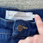 Soft Surroundings  Pants Womens XL Straight Leg Denim Stretch Photo 2