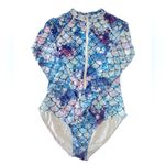 Winter Mermaid Long Sleeve Swimsuit NWOT Blue Size XL Photo 1