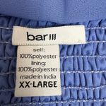 Bar III  Blue Chiffon Pleated Bodice Flowy Skirt Mini Dress Size XXL Photo 6