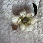 Handmade Elegant Floral Hair Clip - Black and Pink Photo 3