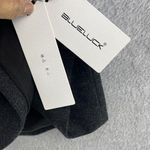 Blueluck Women's Shift Dress Sleeveless Solid Gray Size Small Wool Blend Photo 2